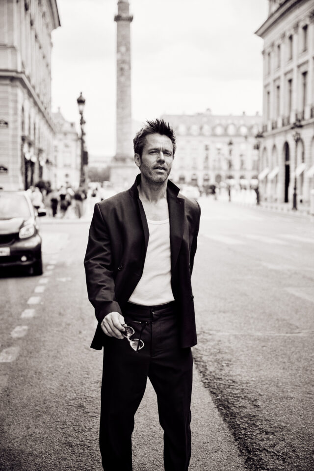 a man standing on the street
