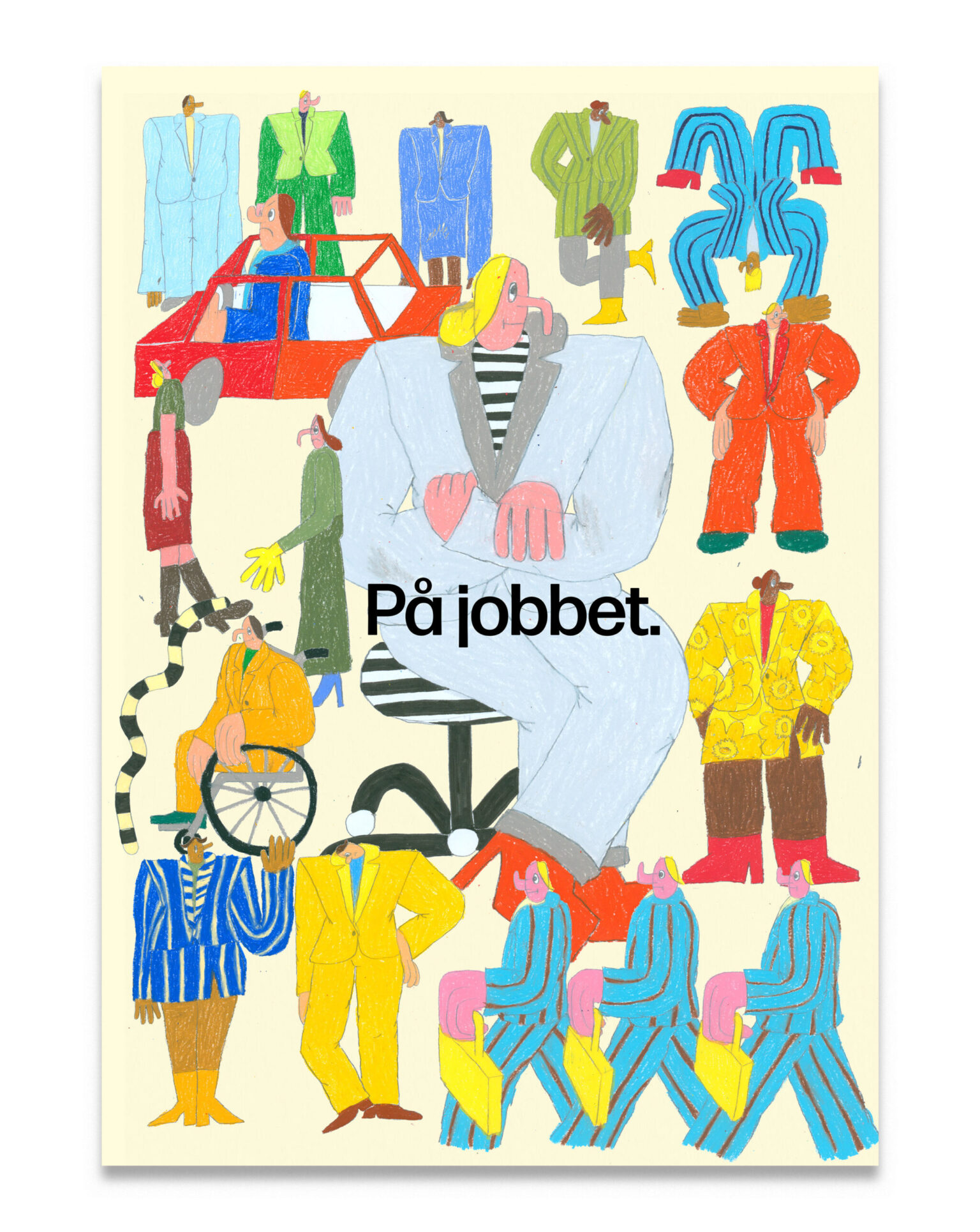 a poster with a group of people
