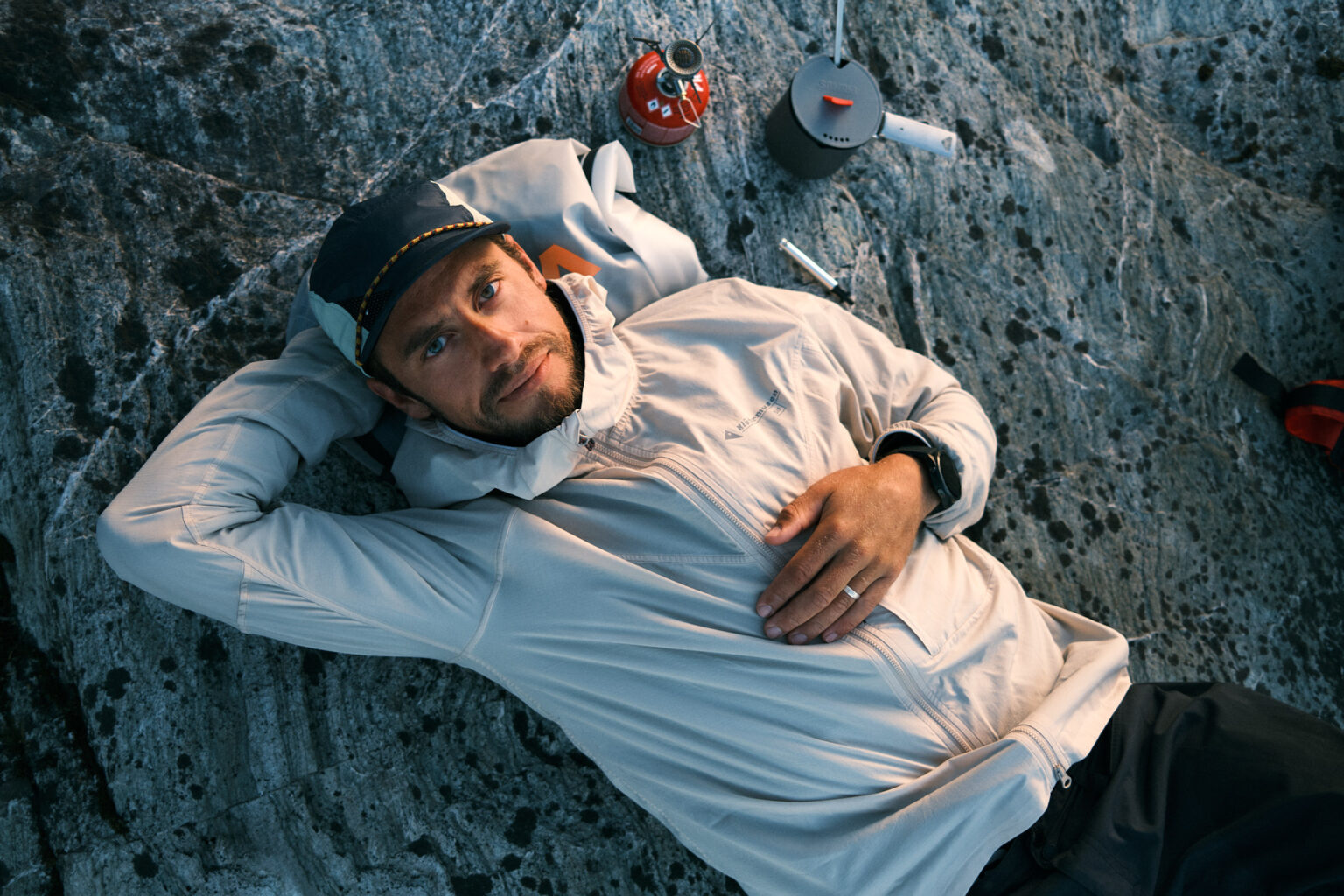 a man lying on the ground