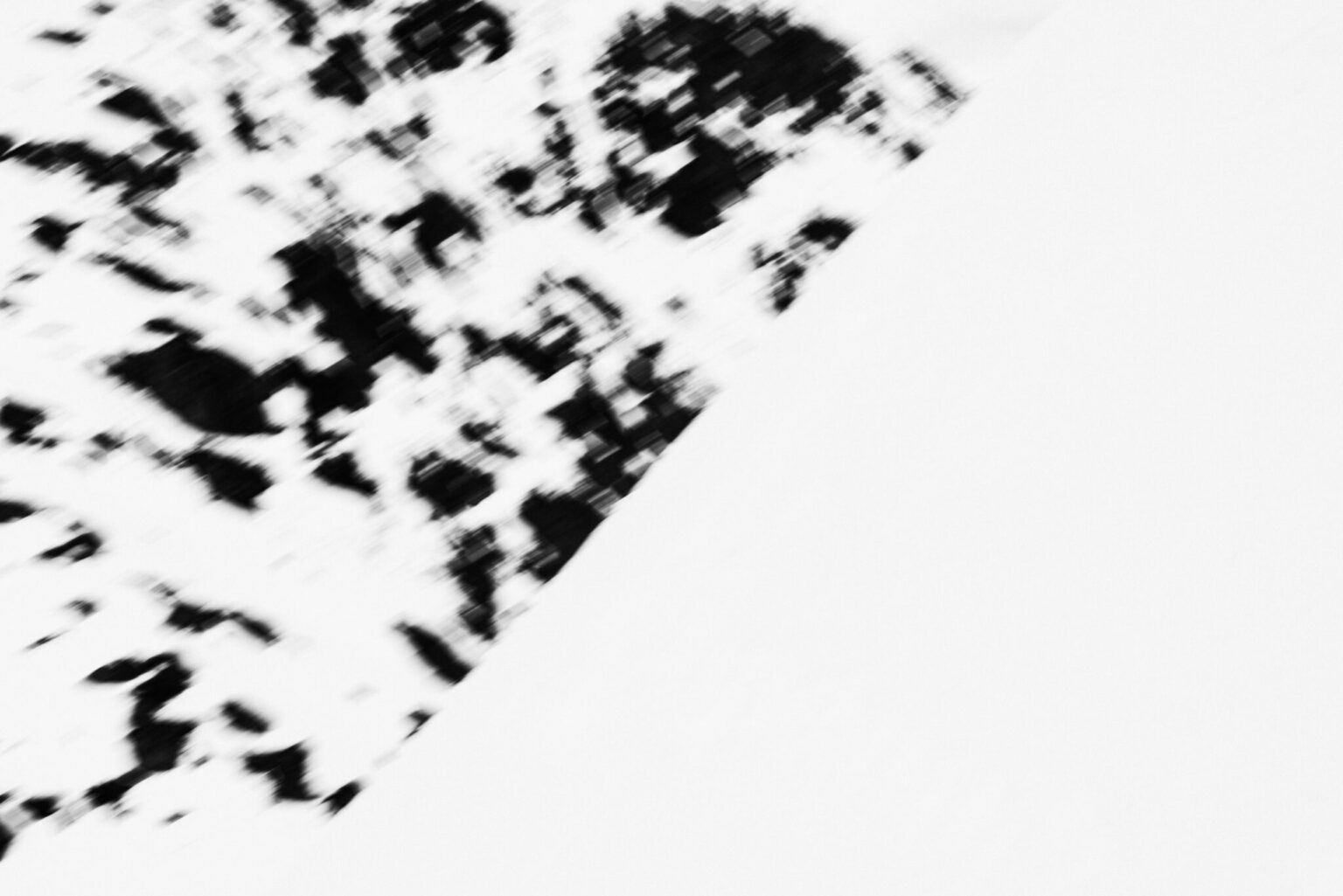 a black and white image of a snow covered ground