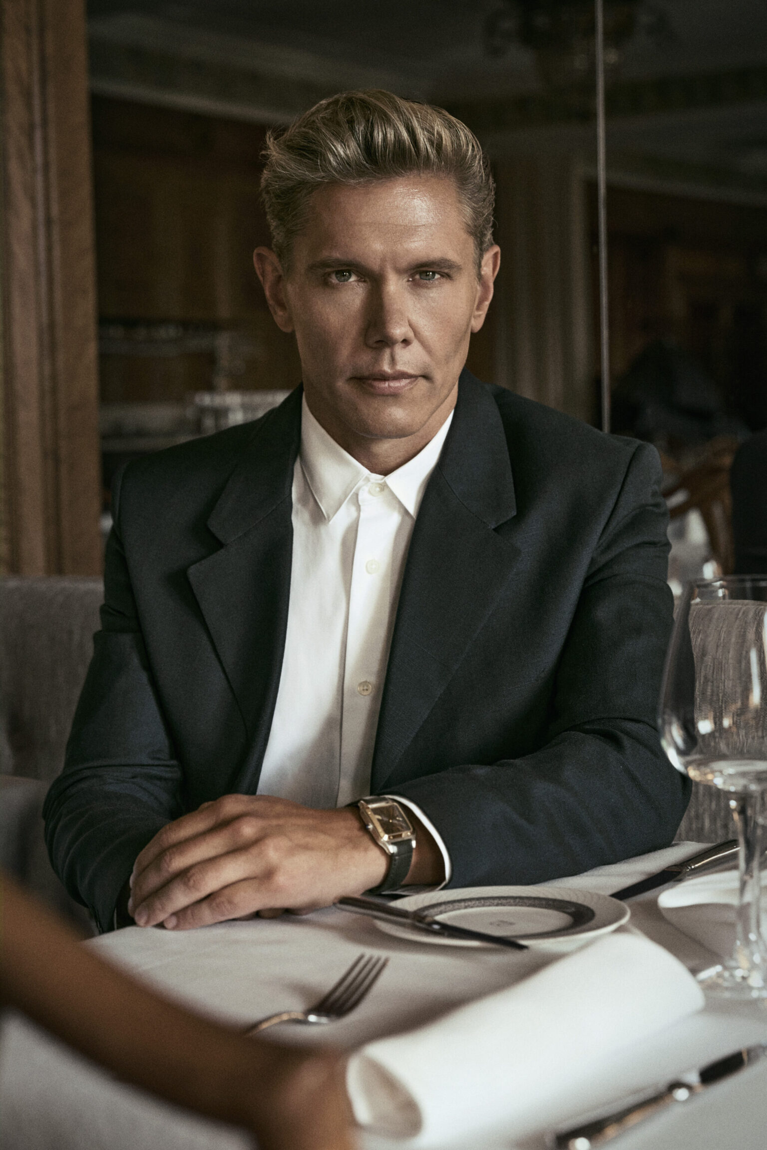 a man sitting at a table