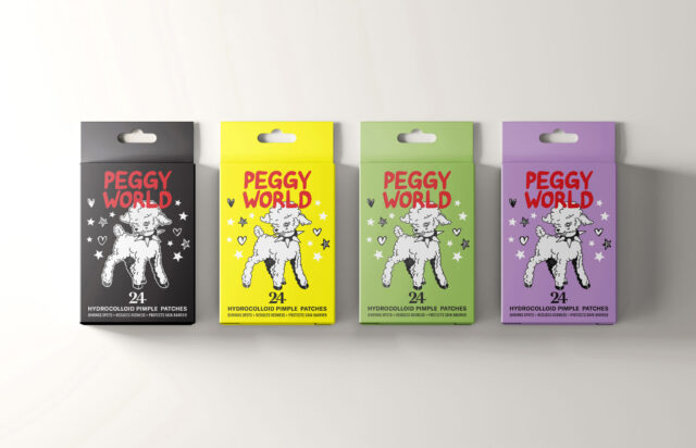 a group of packages of different colors