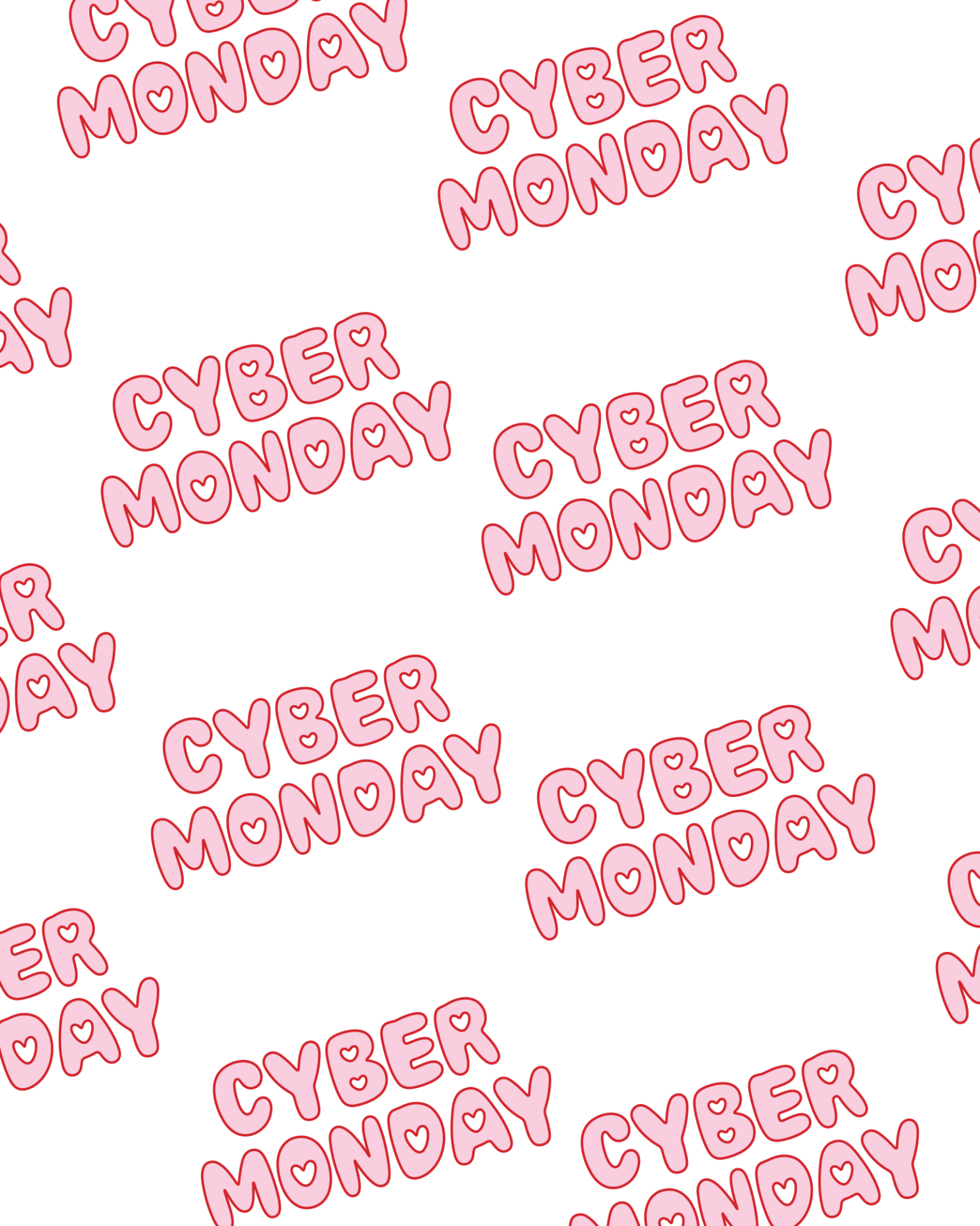 a seamless pattern of pink text