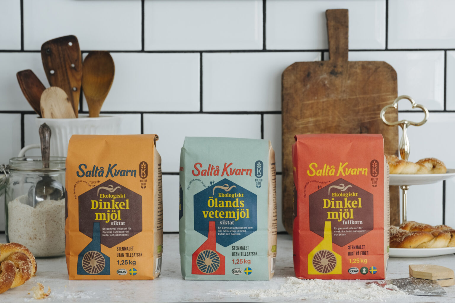 a group of bags of flour